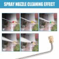 Pressure Washer Extension Wand With Adapter Gutter Cleaner Lance 5 Spray Nozzles Angled For Car Compatibility K2 K7 90 Degree