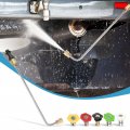 Pressure Washer Extension Wand With Adapter Gutter Cleaner Lance 5 Spray Nozzles Angled For Car Compatibility K2 K7 90 Degree