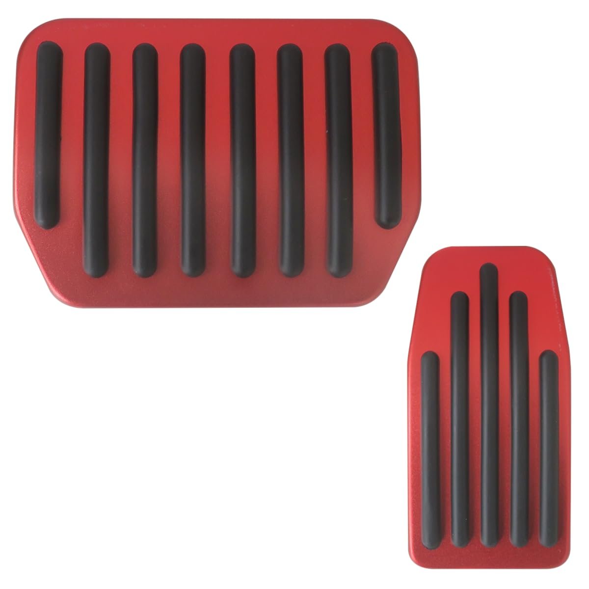 Aluminum Foot Pedal Pads Set For Tesla Model 3 And Y 2016 2025 Non Slip Brake Accelerator Covers Red