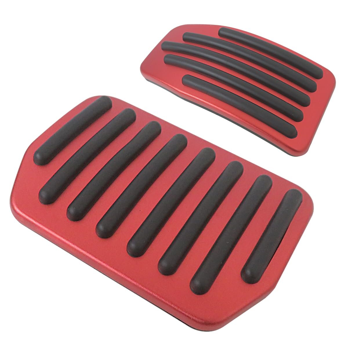 Aluminum Foot Pedal Pads Set For Tesla Model 3 And Y 2016 2025 Non Slip Brake Accelerator Covers Red
