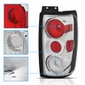 Amerilite Chrome Replacement Brake Tail Lights Set For 1997-2002 Ford Expedition Passenger And Driver Side
