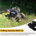 8000 Lbs Capacity Winch Snatch Block Universal Atv Utv Heavy Duty Rope Pulley With Black Coating Fit For 3 16 To 5 Inch Cable