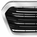 Su1200183 Factory Style Front Bumper Grill Grille Assembly With Chrome Frame And View Camera Holes Compatible Subaru Ascent