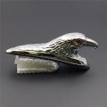 Smt-chrome Front Fender Bonnet Eagle Head With Red Eyes B01b2652vm