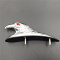 Smt-chrome Front Fender Bonnet Eagle Head With Red Eyes B01b2652vm