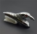 Smt-chrome Front Fender Bonnet Eagle Head With Red Eyes B01b2652vm