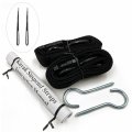 Xkh- Heavy-duty Garage Storage Kayak Single Strap Wall Hanger Canoe Hoists 55 Lb Capacity For Indoor Outdoor Room Mounting P N