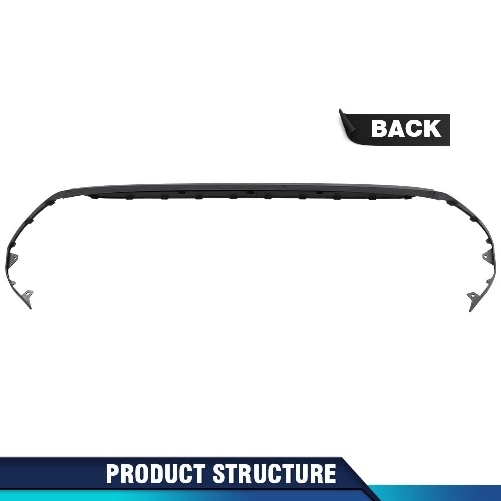 Front Bumper Lower Deflector Lip For Hyundai Elantra Sedan 2017 2018 86591 F2000 86591f3000 Hy1095107 Black Polypropylene Air