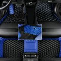 Aerfine Customized Luxury Leather Car Floor Mats Non Slip For Cars All Weather Blue Black Beige