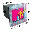 Mtv Techno Neon Logo Tow Trailer Hitch Cover Plug Insert 2