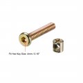 Uxcell M6 X 35mm Furniture Bolts Nut Set Hex Socket Screw With Barrel Nuts Phillips-slotted Zinc Plated 10 Sets
