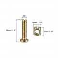 Uxcell M6 X 35mm Furniture Bolts Nut Set Hex Socket Screw With Barrel Nuts Phillips-slotted Zinc Plated 10 Sets