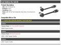 Front Stabilizer Bar Link Kit Left And Right Compatible With 2000-2005 Toyota Tundra From 6 2000