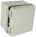 Bud Industries Nbf-32014 Plastic Abs Nema Economy Box With Solid Door 7-5 64 Length X Width 5-57 Height Light Gray Finish 