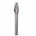 Sf-3 Tungsten Carbide Burr Rotary File Tree Shape Radius End Double Cut 1 4 In Shank And 8 Cutter Diameter 3 Length For Die 