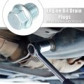 X Autohaux 4 Set M14x1 5 Car Engine Oil Drain Plug With Washer Md050316 For Mitsubishi Outlander 2003-2016 Volvo Stainless