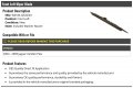 Front Left Driver Side Wiper Blade With Washer Nozzle Compatible 2004-2009 Jaguar Vanden Plas