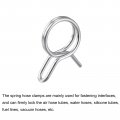 Uxcell Double Wire Spring Hose Clamp 50pcs 304 Stainless Steel 8mm Inner Dia Fit 8 8mm-9 5mm Od Fuel Line Silicone Tube Clips
