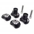 Httmt Gear Skull Black 25mm 1 Handlebar Riser Universal For H-d Hond Yamah