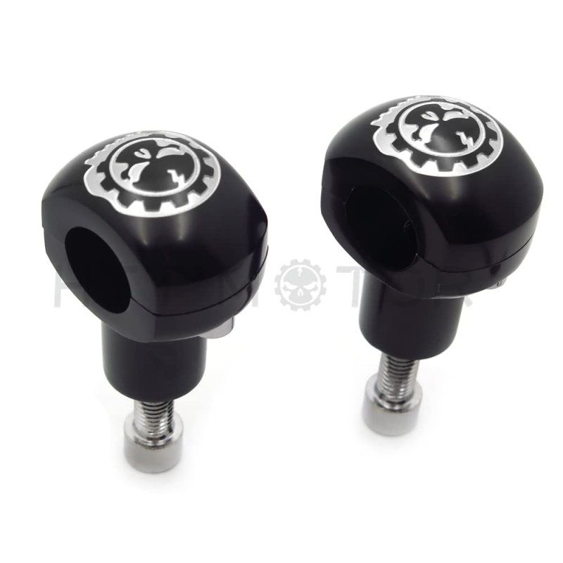Httmt Gear Skull Black 25mm 1 Handlebar Riser Universal For H-d Hond Yamah