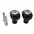 Httmt Gear Skull Black 25mm 1 Handlebar Riser Universal Compatible With H-d Hond Yamah