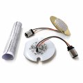 Httmt- 3 Flat Style 1157 Front Turn Signal Led Inserts White Amber Compatible With H-d P N Tghd-tsl001 W A