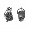 A 2packa Motorcycle Bells For Biker Good Luck Guardian Riding With Hanger Motorcycle Accessory Or Keychain Viking Skull Indian 