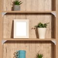 12 Pcs Self Adhesive Shelf Support Pegs Punch Free Transparent Brackets Strong Load Bearing Abs For Cabinets Bookshelves And