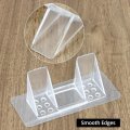 12 Pcs Self Adhesive Shelf Support Pegs Punch Free Transparent Brackets Strong Load Bearing Abs For Cabinets Bookshelves And