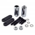 Httmt- Chrome Frame Slider Crash Protector Compatible With 2004 2005 Hond Cbr 1000rr 1000 Rr