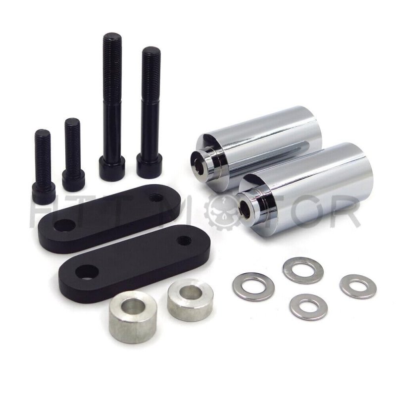 Chrome Frame Slider Crash Protector For 2004 2005 Honda Cbr 1000rr Delrin Material Sliders 1 Pair