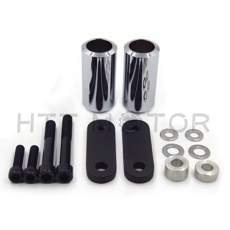 Chrome Frame Slider Crash Protector For 2004 2005 Honda Cbr 1000rr Delrin Material Sliders 1 Pair