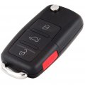 Aintier For Smart Keyless Entry Remote Compatible 01-04 V-olkswagen Cc 02-04 Pilot Fob Replacement 4d0837231e 4x Key Case