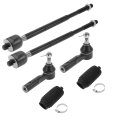 6pcs Front Suspension Kit Inner Outer Tie Rod End With Boot For Chevrolet Equinox 2005-2009 Pontiac Torrent 2006-2009 No 