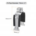 Uxcell Rubber Cushion Strut Clamp Fit For 3 Pipe Cushioned Rigid Steel Mounting Pex Tubing To Channels