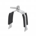 Uxcell Rubber Cushion Strut Clamp Fit For 3 Pipe Cushioned Rigid Steel Mounting Pex Tubing To Channels