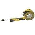 Cable Zone Striped Black And Yellow Duct Tape 3 In X 39 4 Yds Cord Safety Roll With Non Adhesive Plastic Coated Center Residue 