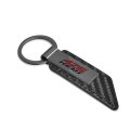 Hemi 426 Pu Leather Carbon Fiber Texture Strap Black Metal Bar Key Chain Official Licensed 3 75 In X 1 Modern Style Keychain