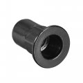 Uxcell M4 Rivet Nuts Thread Half Hexagonal Carbon Steel Zinc-plated Flat Head Threaded Insert Nut Black 20pcs