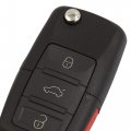 Uxcell Car Replacement Key Fob Keyless Entry Remote Control Transmitter 4 Buttons For Volkswagen Beetle Jetta Golf Passat