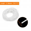 Uxcell Silicone Foam Seal Strip 1 8mm 0 07 Dia 12 Meters 39 37 Ft Long Sponge Rubber Weather Round Cord Solid For Machinery And