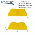 10 Pack Rv Leveling Blocks Stackable Wheel Levelers With Carry Bag Rp-1673