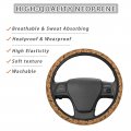 Fehuew Retro Monkeys Vintage Brown Steering Wheel Cover For Women Girls 15 Inch Universal Auto Car Anti Slip Wrap Covers Fit