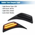 X Autohaux Led Side Marker Light Front Fender Vent Lights For Jeep Wrangler Jl Jlu 2018-2022 Eyebrow Switchback Turn Signal