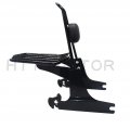 Httmt Sissybar Luggage Rack For 2006-2017 H-d Softail Deluxe Passenger Backrest Black P N Sbb021