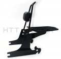 Httmt Sissybar Luggage Rack For 2006-2017 H-d Softail Deluxe Passenger Backrest Black P N Sbb021