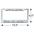 Indiana State School Logo Full Size Standard License Plate Metal Frame