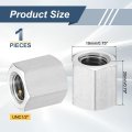 Unc 1 2 -13 Coupling Nuts 25mm Length 304 Stainless Steel Hex Rod Coupler Nut Fully Threaded Studding Connector Fasteners