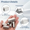 Unc 1 2 -13 Coupling Nuts 25mm Length 304 Stainless Steel Hex Rod Coupler Nut Fully Threaded Studding Connector Fasteners