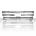 Auto Reflections 1pc Chrome Abs Grille Overlay For 2011-2015 Ford Explorer 